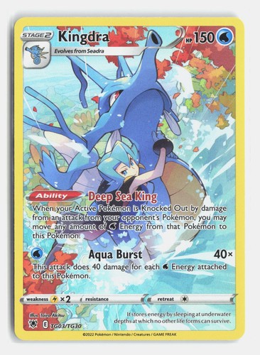 Kingdra tg03 tg30 holo - kingdra, tg03/tg30